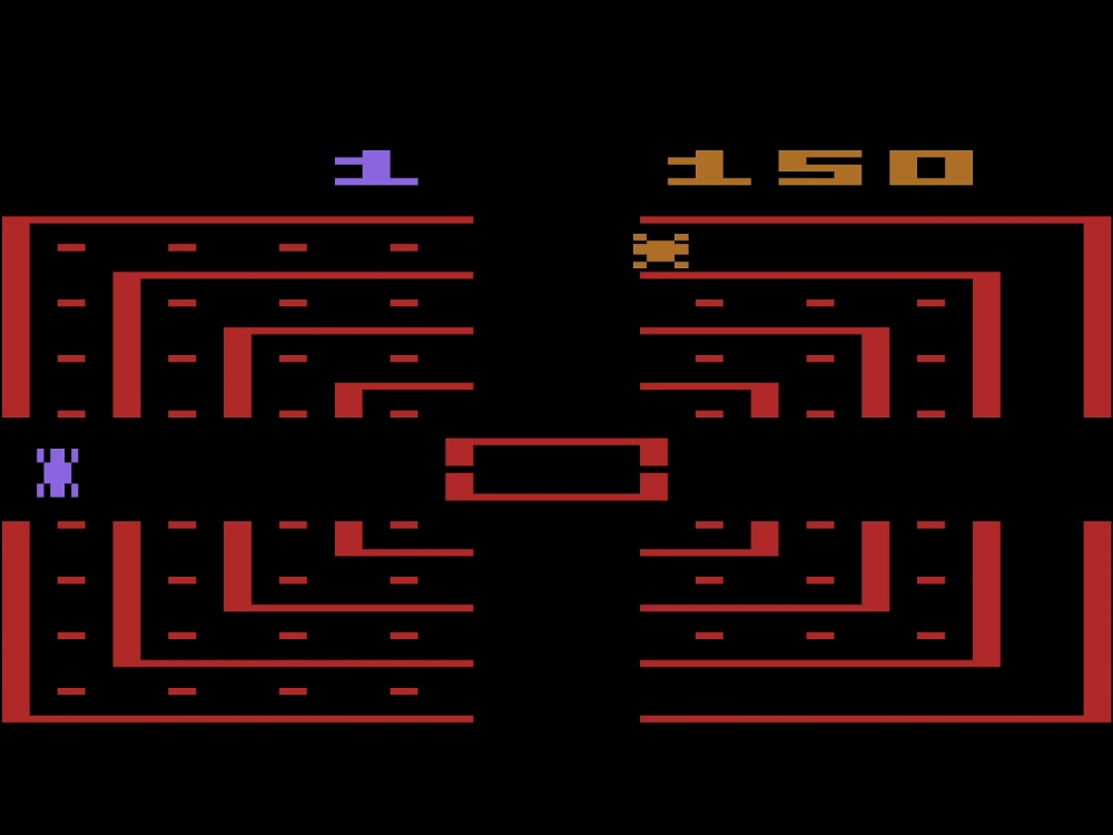 Gameplay of Dodge Em for Atari 2600